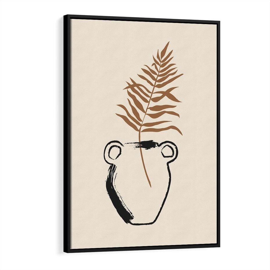 Obraz w ramie 50x70 - Wewnętrzne Opowieści - boho, nowoczesna sztuka - rama czarna