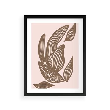 Plakat w ramie 30x40 - Nowoczesne Harmonie - skandynawski styl, plakat - rama czarna