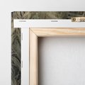 Obraz na płótnie 60x60 - Światło w mroku duszy - liście traw, mroczny klimat