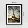 Plakat w ramie 30x40 - Uroczystość w Paryżu - Paryż, wieża - rama czarna