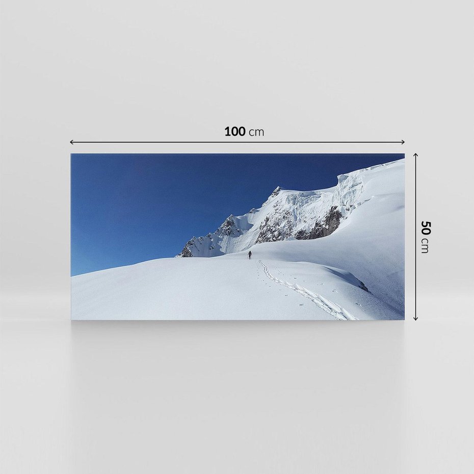 Obraz na płótnie 100x50 - Górska zima w pełnym blasku - góry, zima