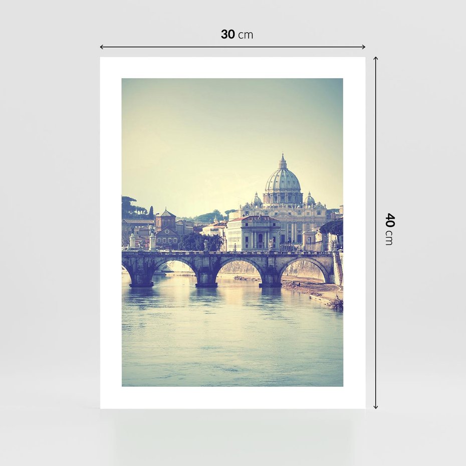 Plakat bez ramy 30x40 - Urok włoskiego miasta - Włochy, miasto