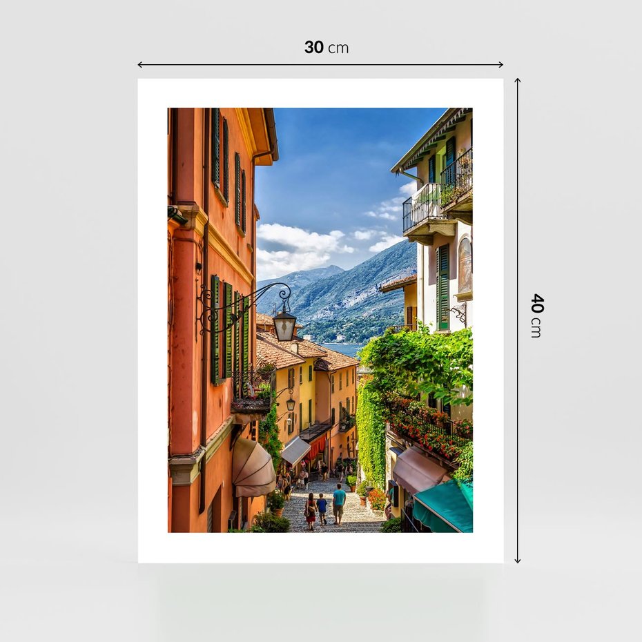 Plakat bez ramy 30x40 - Tropienie Nieskończoności - uliczka, perspektywa