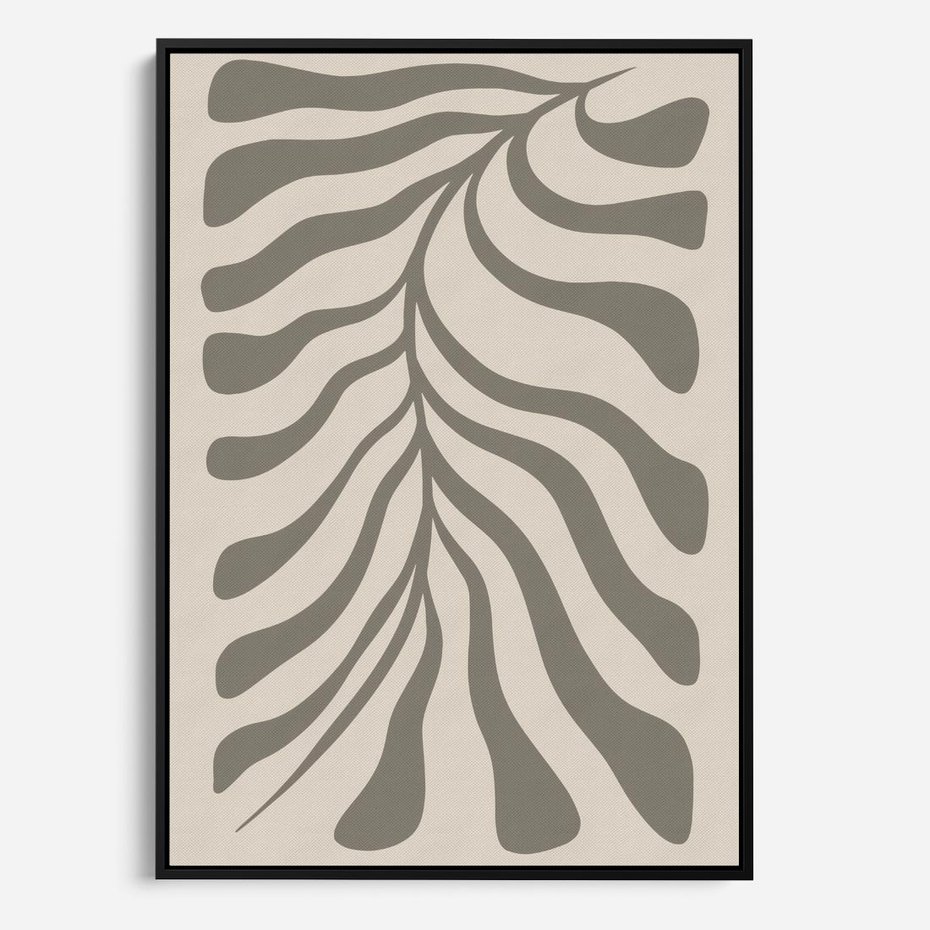 Obraz w ramie 50x70 - Zaklęte Kształty - nowoczesna sztuka, plakat modern - rama czarna