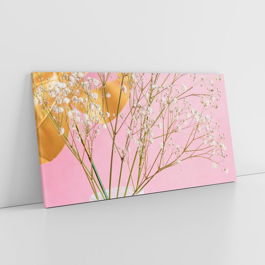 Obraz na płótnie 100x50 - Przyjemność Złotej Natury - złote, liście