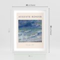 Plakat w ramie 40x50 - Auguste Renoir: Plakat z Pięknem Morza - auguste renoir, reprodukcja - rama biała
