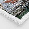 Zestaw obrazy w ramie 50x70 galeria - Kopenhaga, Holandia, rower, domki, port - rama biała