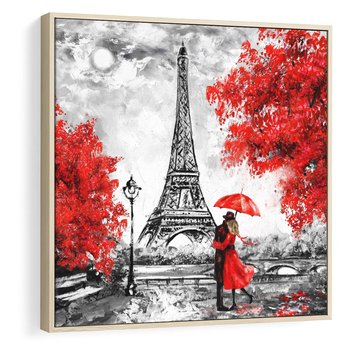 Obraz w ramie 80x80 - Paryż Wieża - Paryż, Wieża - rama drewno