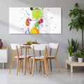 Obraz na płótnie 140x70 - Kulinarne Inspiracje - owoce, woda
