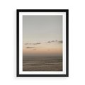 Plakat w ramie 50x70 - Chwila Romantyzmu - morze, niebo - rama czarna