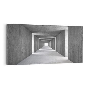 Obraz na płótnie 140x70 - Abstrakcyjna głębia - 3D, tunel