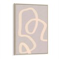 Obraz w ramie 50x70 - Nowoczesne Odbicia - minimalistyczny obraz, nowoczesny - rama drewno