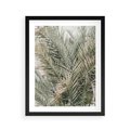 Plakat w ramie 40x50 - Egzotyczny Świat Palm - palmy, liście palmy - rama czarna