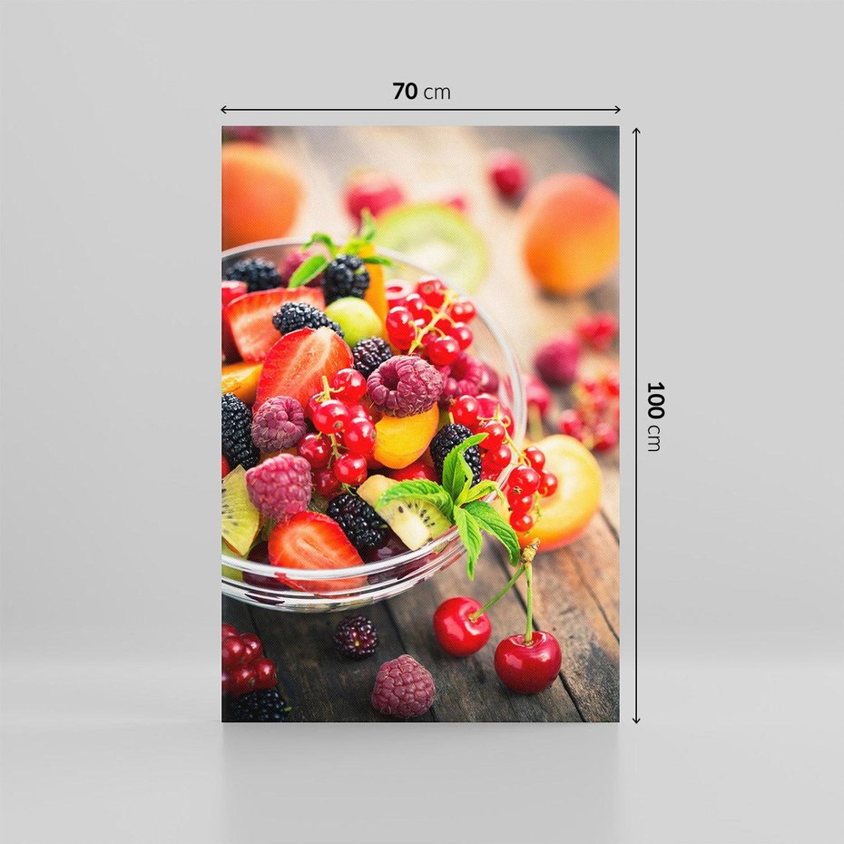 Obraz na płótnie 70x100 - Smakowite Porywy - owoce, jedzenie