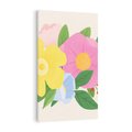 Obraz na płótnie 70x100 - Kwiatowy Uśmiech - kwiaty, akwarela