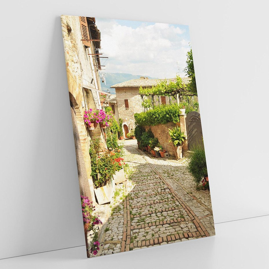 Obraz na płótnie 80x120 - Włoskie Uliczki - włoska, uliczka