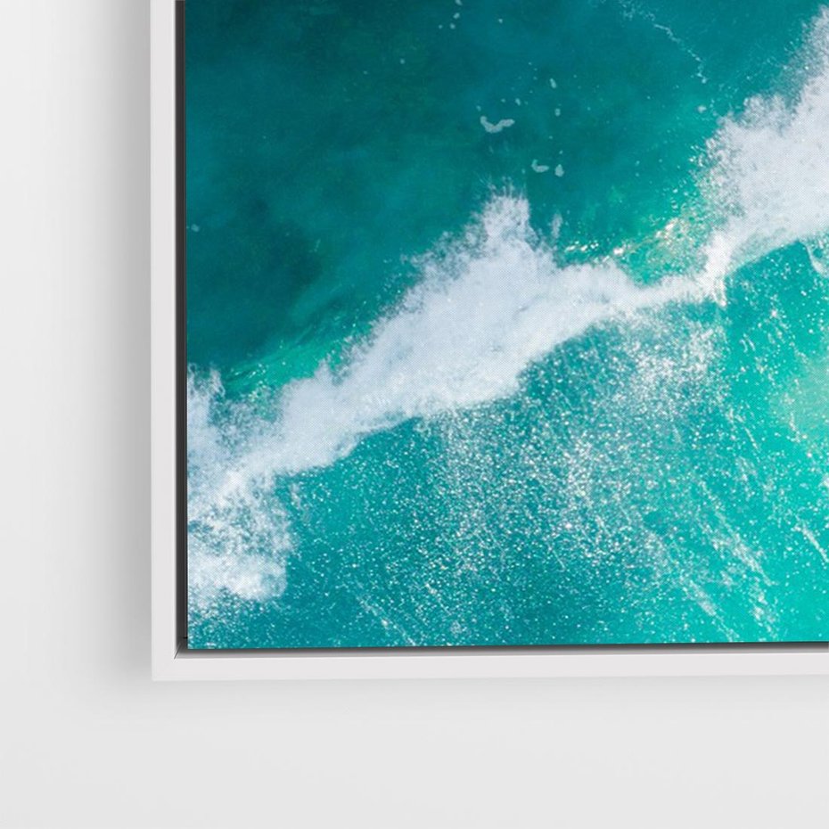 Obraz w ramie 120x80 - Siła i Spokój - morze, ocean - rama biała