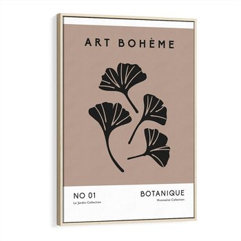 Obraz w ramie 50x70 - Botaniczne wymysły - sztuka boho, plakat - rama drewno