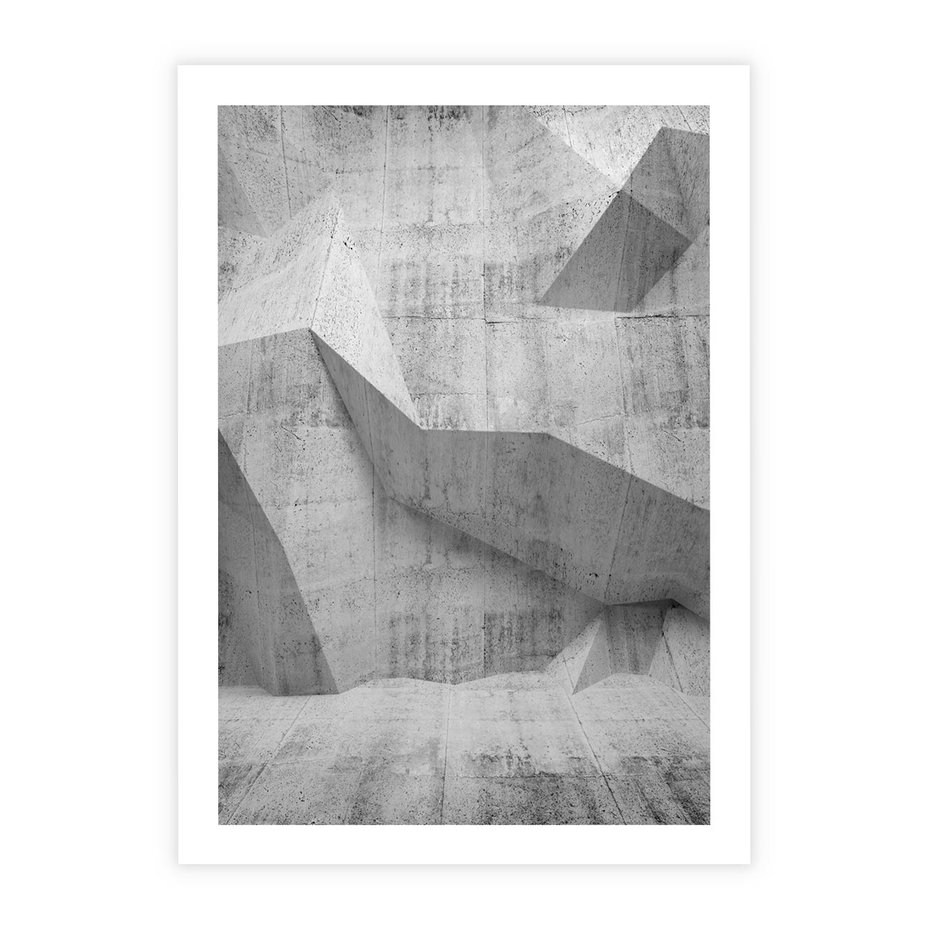 Plakat bez ramy 30x40 - Geometryczna harmonia sztuki - geometria, sztuka
