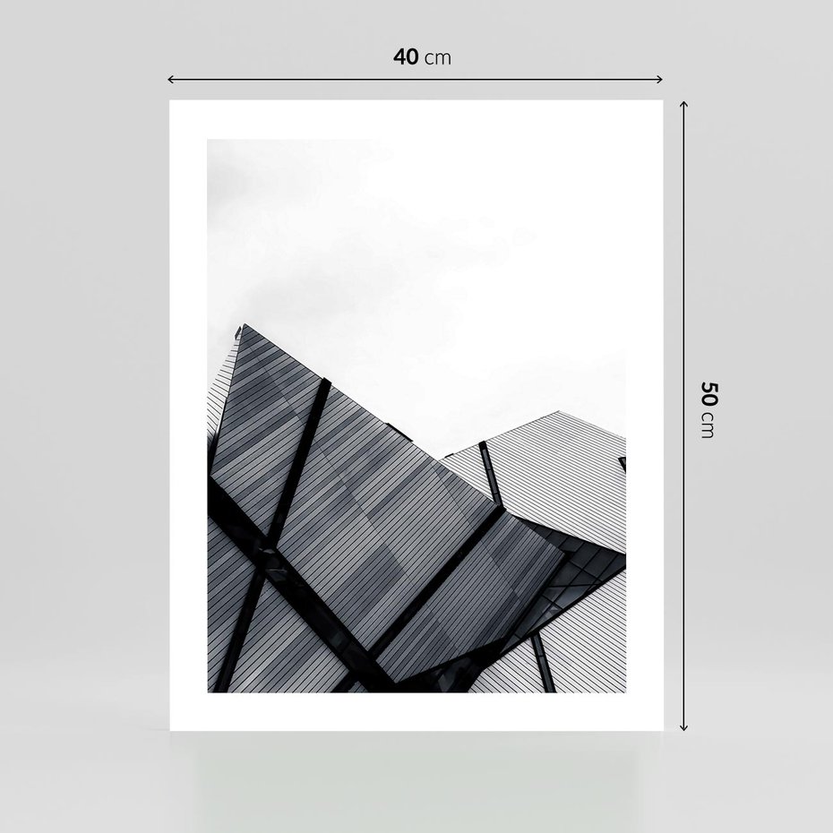 Plakat bez ramy 40x50 - Nowoczesna Metropolia - architektura, proste linie