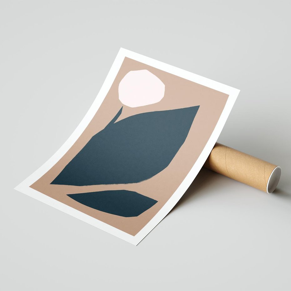 Plakat bez ramy 21x30 - Rozkwitająca Wolność Boho - abstrakcyjny obraz, plakat