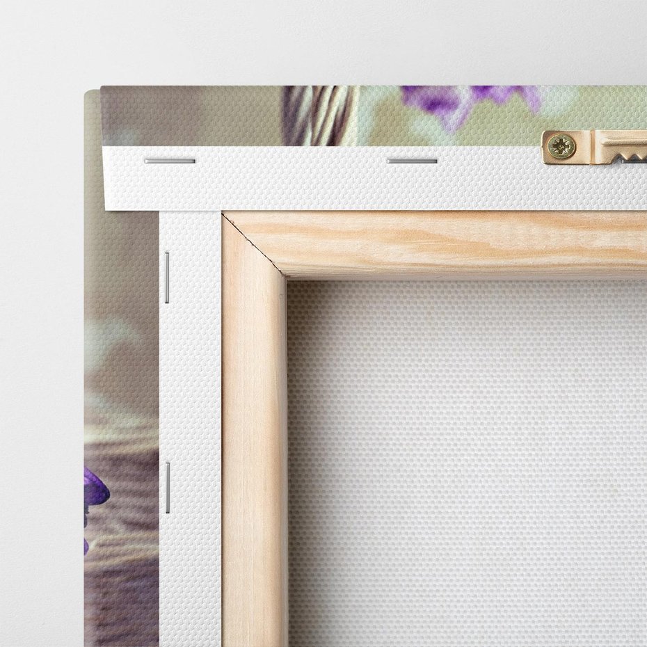 Obraz na płótnie 50x70 - Kwiatowy koszyk - kwiaty, koszyk