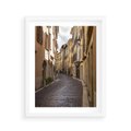 Plakat w ramie 40x50 - Magiczne widoki - uliczka, perspektywa - rama biała
