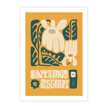 Plakat bez ramy 30x40 - Impulsy Harmonii - kwiaty, nowoczesny plakat