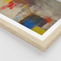 Plakat w ramie 30x40 - Abstrakcja olejna - kształty i kolory - abstrakcja, olejna - rama drewno
