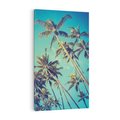 Obraz na płótnie 70x100 - Tropikalne palmy w krainie słonecznych wakacji - palmy, tropiki