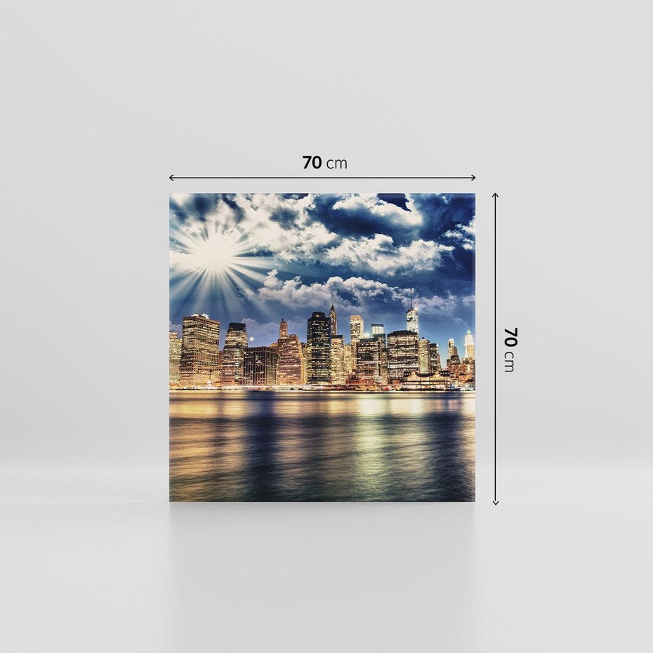 Obraz na płótnie 70x70 - Majestatyczny Manhattan - Nowy York, USA