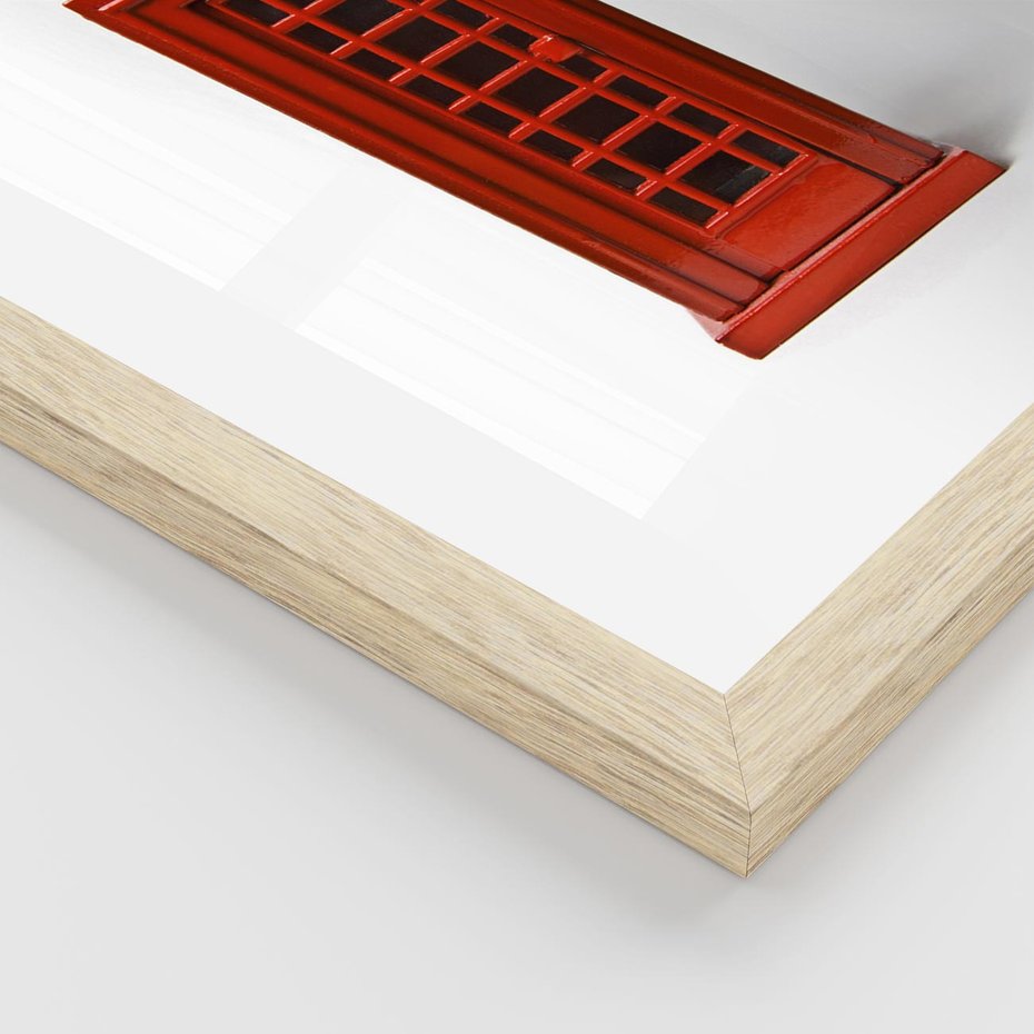 Plakat w ramie 30x40 - Ikona Londynu - Londyn, budka - rama drewno