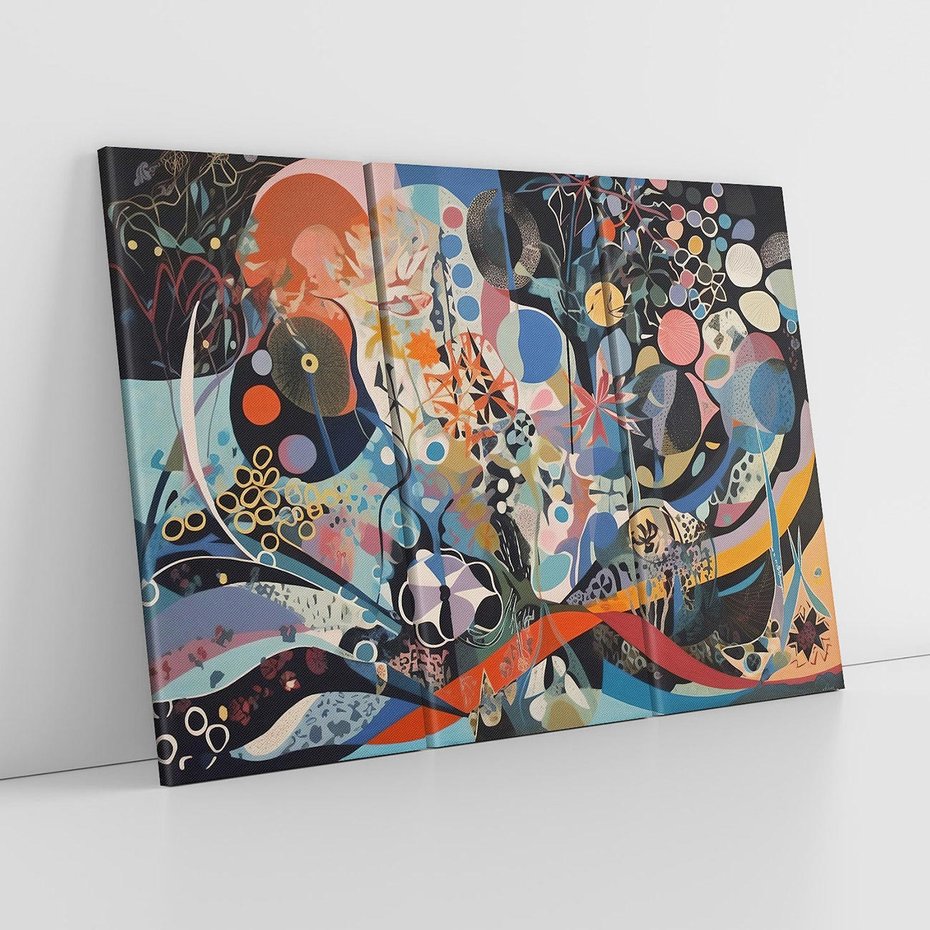 Obraz na płótnie 120x80 - Kolory Pasteli - abstrakcja, olej na płótnie