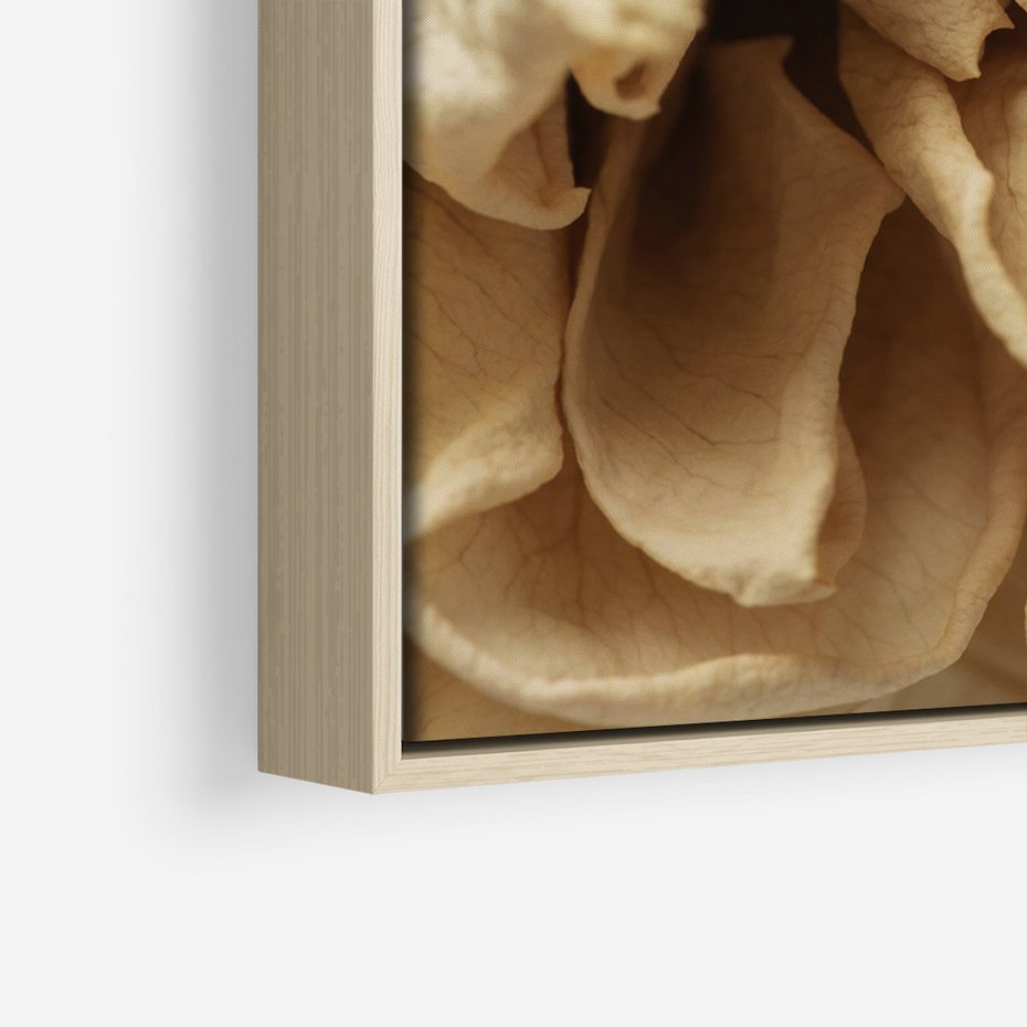 Obraz w ramie 80x120 - Zjawiskowe zasuszone kwiaty - zasuszone, kwiaty - rama drewno