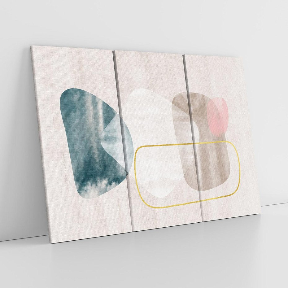 Obraz na płótnie 120x80 - Minimalistyczne Plamy Farby - pastelowe geometryczne plamy, akwarela