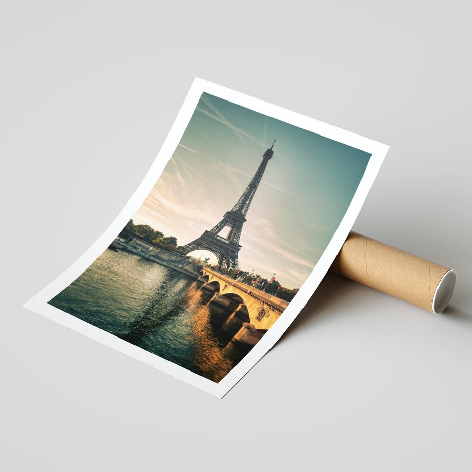 Plakat bez ramy 40x50 - Paryski Szczyt - Paryż, wieża