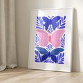 Plakat bez ramy 30x40 - Delikatna Symfonia Natury - motyle, rośliny