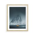Plakat w ramie 40x50 - Skandynawski pejzaż - skadynawski, pejzaż - rama drewno