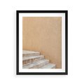 Plakat w ramie 40x50 - Schod w Beżu - schody, minimalizm - rama czarna