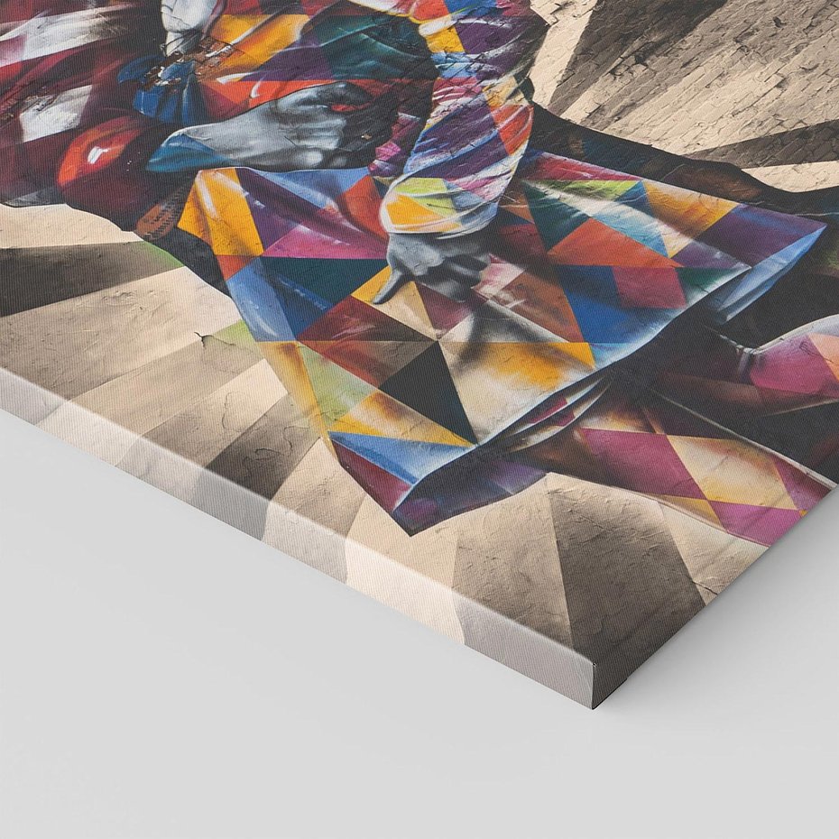 Obraz na płótnie 30x30 - Marynarz w świecie graffiti - marynarz, graffiti