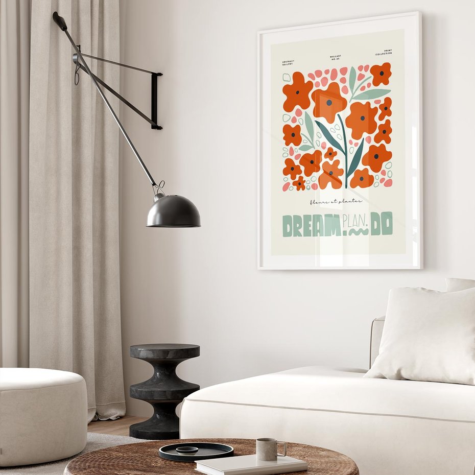 Plakat bez ramy 30x40 - Abstrakcyjne Spektrum - kwiaty, abstrakcja