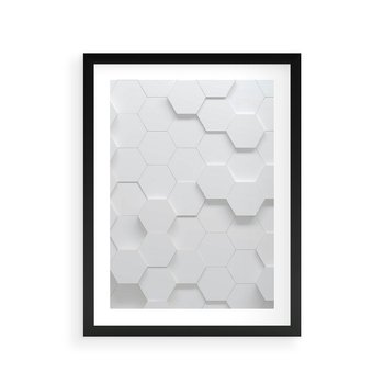 Plakat w ramie 40x50 - Intrygujący Wymiar - geometria, 3D - rama czarna