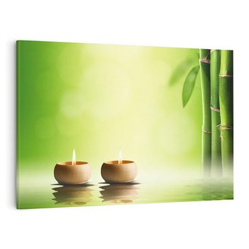 Obraz na płótnie 120x80 - Relaks i Ukojenie - SPA, bambus