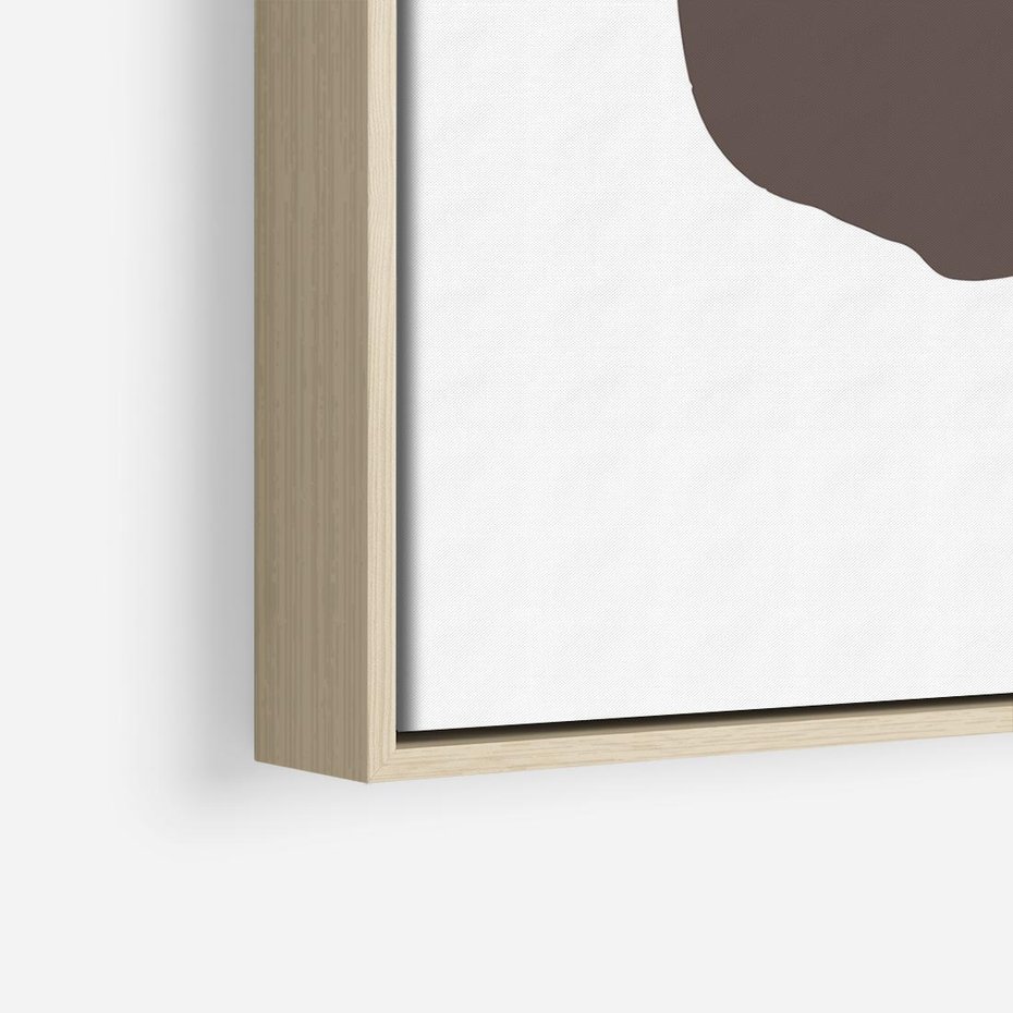 Obraz w ramie 80x80 - Wibracje Odbić Plam - abstrakcyjny obraz, rozlewające się plamy - rama drewno