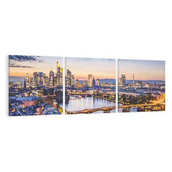 Obraz na płótnie 150x50 - Frankfurt - spotkanie tradycji i nowoczesności - Frankfurt, Niemcy