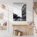 Obraz w ramie 50x70 - Echa Historii - czarno biała fotografia, koloseum - rama biała