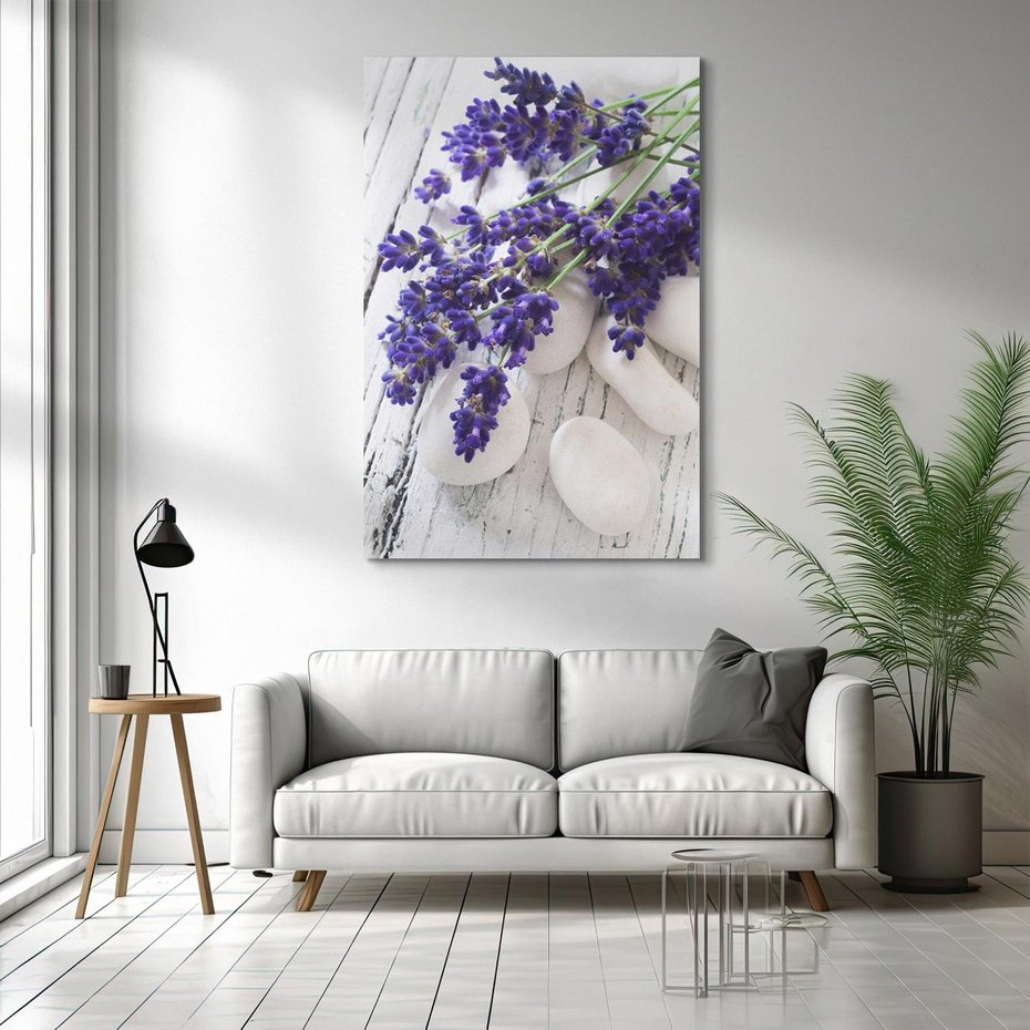 Obraz na płótnie 70x100 - relaks z aromatem - lawenda, spa