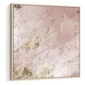 Obraz w ramie 80x80 - Piękno w Szczegółach - marmur, złoto - rama drewno