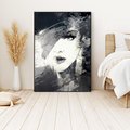 Obraz w ramie 70x100 - Abstrakcyjna wizja kobiety - abstrakcja, kobieta - rama czarna