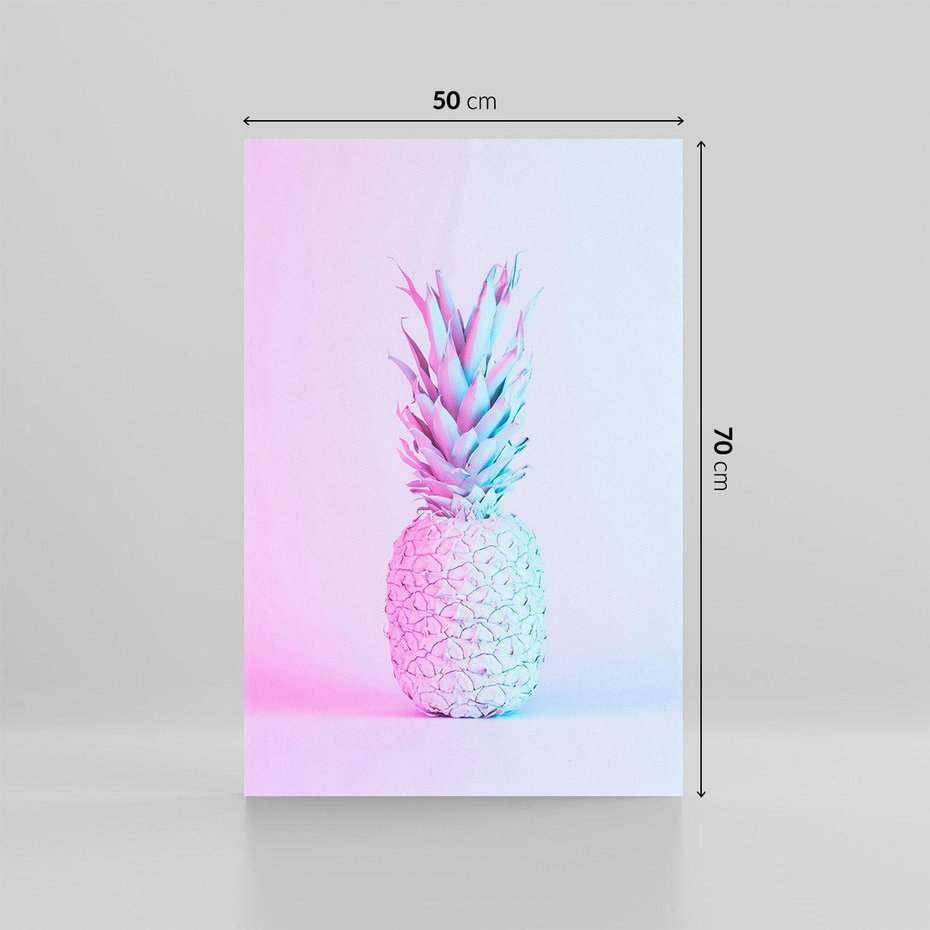 Obraz na płótnie 50x70 - Ananas Abstrakcja - ananas, abstrakcja